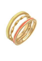 Elli Damski zestaw 3 częściowy: Basic Trio Skręcony w srebrze 925 Sterling Silver Pierścionki 1 ct. Szare pierścionki Elli, srebrne. Za 203.99 zł.
