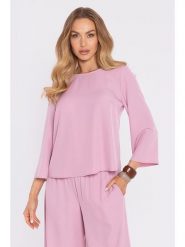 Made of emotion Bluzka w kolorze jasnoróżowym rozmiar: XL. Różowe bluzki Made Of Emotion, xl, bez wzorów, bez kołnierzyka, bez ramiączek. Za 157.99 zł.