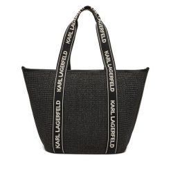 Torebka KARL LAGERFELD. Czarne shopper KARL LAGERFELD, bez wzorów, bez dodatków. Za 779.99 zł.