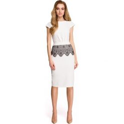 Sukienka ołówkowa z koronką s108. Sukienki Style, s, bez wzorów, z koronki, bez kołnierzyka, bez ramiączek, dopasowane. Za 149.90 zł.