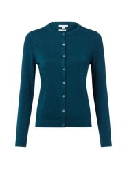 Brookshire Kardigan damski Kobiety Bawełna niebieski jednolity, XXXL. Niebieskie kardigany brookshire, uniwersalny, bez wzorów, z bawełny. Za 249.95 zł.