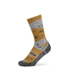 Skarpety turystyczne Buff Merino LIghtweight Crew Sock LWC2. Żółte skarpety Buff, bez wzorów. Za 135.19 zł.