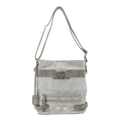 Szara Stylowa Torebka Damska Rieker. Szare listonoszki Rieker, bez wzorów, bez dodatków. Za 249.00 zł.