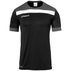 Polo Uhlsport Offense 23. Białe koszulki polo Uhlsport, bez wzorów, z materiału, bez kołnierzyka, bez ramiączek. Za 125.50 zł.