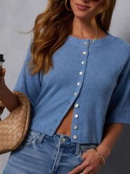 Milan Kiss Kardigan w kolorze niebieskim rozmiar: XL. Niebieskie kardigany Milan Kiss, xl, bez wzorów, z bawełny. Za 135.49 zł.