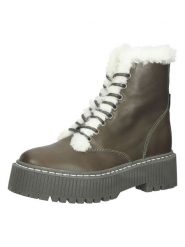 Steve Madden Skórzane botki w kolorze khaki rozmiar: 39. Brązowe botki Steve Madden, bez wzorów, bez obcasa, bez zapięcia. Za 379.95 zł.