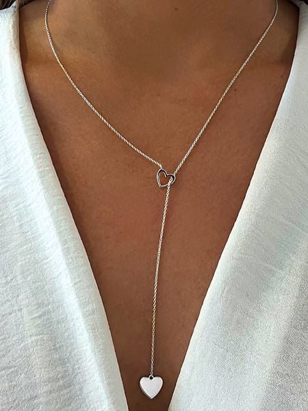 DI GIORGIO Srebrny naszyjnik z elementami ozdobnymi - dł. 55 cm rozmiar: onesize. Szare naszyjniki DI GIORGIO, srebrne. Za 148.26 zł.