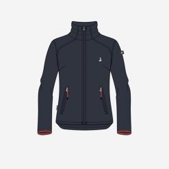 Polar żeglarski damski Tribord Sailing 100 ciepły. Niebieskie swetry TRIBORD, l, bez wzorów, z dzianiny, bez ramiączek. Za 89.99 zł.