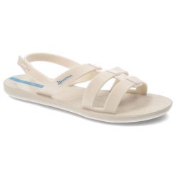 Beżowe Sandały Ipanema Modne Obuwie Damskie. Brązowe sandały Ipanema, bez wzorów, z materiału, eleganckie, z otwartym noskiem, bez obcasa, bez zapięcia. Za 116.99 zł.