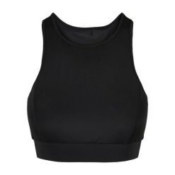 Damski biustonosz z wysokim dekoltem Urban Classics. Czarne bielizna sportowa Urban Classics, s, bez wzorów. Za 168.00 zł.
