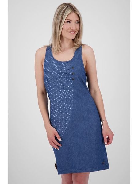 Alife and kickin Sukienka "CameAK" w kolorze niebieskim rozmiar: M. Niebieskie sukienki Alife and Kickin, na co dzień, m, bez wzorów, bez kołnierzyka, bez ramiączek, midi, proste. Za 48.05 zł.