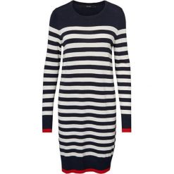 Vero Moda Damska sukienka Doss Lacole Ls O-Shirt Dress Boo Night Sky W.Snow White I Fiery Red Kontrast (rozmia. Białe sukienki Vero Moda, bez wzorów, bez kołnierzyka, bez ramiączek. W wyprzedaży za 70.00 zł.