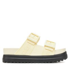 Klapki Melissa. Brązowe klapki Melissa, bez wzorów, bez obcasa. Za 309.99 zł.
