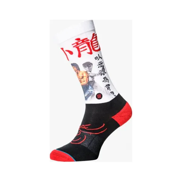 Stance Skarpety Anthem Bruce Lee , biały, rozmiar L. Białe skarpety Stance, bez wzorów, z bawełny. W wyprzedaży za 59.99 zł.