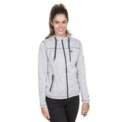 Bluza Polarowa Damska Odelia. Niebieskie bluzy Trespass, na zimę, l, bez wzorów, z dzianiny, z kapturem. Za 170.99 zł.