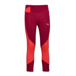 Legginsy damskie DIADORA L. 6/8 TIGHTS. Czerwone legginsy Diadora, l, bez wzorów. Za 49.99 zł.