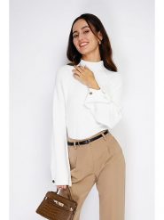 C& Jo Sweter w kolorze białym rozmiar: 40. Białe swetry C& Jo, bez wzorów, z kaszmiru, bez ramiączek. Za 130.99 zł.