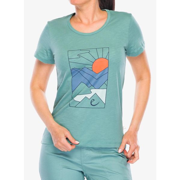 Koszulka bawełniana damska Edelrid Highball T-Shirt V. Zielone koszulki sportowe EDELRID, bez wzorów, z bawełny, bez ramiączek. Za 130.99 zł.
