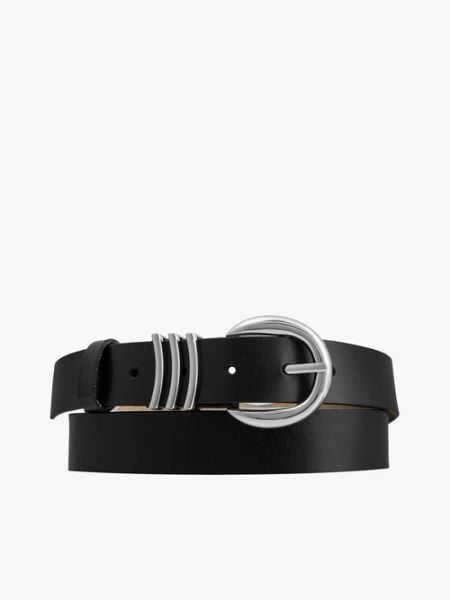 Czarny pasek ze skóry licowej. Czarne paski Brawo sp. z o.o., bez wzorów, ze skóry, eleganckie. Za 129.99 zł.
