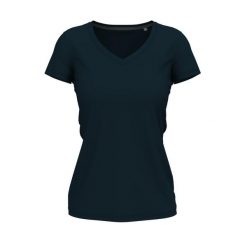 Damska Koszulka Z Dekoltem Claire V. Niebieskie bluzki STEDMAN, xs, bez wzorów, sportowe, bez kołnierzyka, bez ramiączek. Za 72.99 zł.