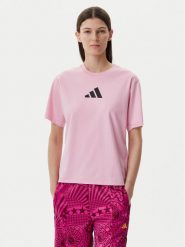 Adidas T-Shirt Z.N.E. JC5401 Różowy Regular Fit. Czerwone t-shirty Adidas, xs, bez wzorów, z bawełny, bez kołnierzyka, bez ramiączek. Za 109.99 zł.