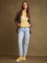 BIG STAR Dżinsy - Mom fit - w kolorze błękitnym rozmiar: W24/L30. Niebieskie jeansy Big Star, l, z aplikacjami, z podwyższonym stanem. Za 174.99 zł.