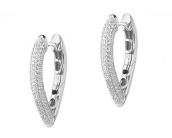 Kolczyki srebrne z cyrkoniami. Szare kolczyki Apart, z cyrkonią, srebrne. Za 349.00 zł.