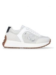 Liu Jo Sneakersy w kolorze srebrno-białym rozmiar: 39. Białe trampki Liu Jo, bez wzorów, z materiału, bez zapięcia. Za 314.01 zł.