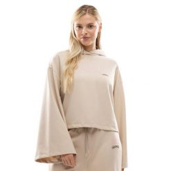 Damska bluza z kapturem Lifestyle Siroko IBZ Tanit Ivory. Białe bluzy SIROKO, bez wzorów, z materiału, z kapturem. Za 211.00 zł.
