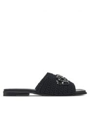 Inuikii Klapki Classic Suede Velcro 70104-367 Czarny. Czarne klapki Inuikii, bez wzorów, z materiału, bez obcasa. Za 779.99 zł.