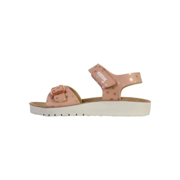 Sandały GEOX J SANDAL COSTAREI GI Rose. Czerwone sandały Geox, bez wzorów, ze skóry, sportowe, bez obcasa, bez zapięcia. Za 216.99 zł.