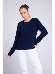 Maison Héritage Cashmere Kaszmirowy sweter w kolorze granatowym rozmiar: M. Niebieskie swetry Maison Héritage Cashmere, m, bez wzorów, z kaszmiru, bez ramiączek. Za 568.34 zł.