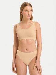 Hanro Biustonosz top Touch Feeling 71806 Beżowy. Brązowe biustonosze Hanro, bez wzorów, z syntetyku. Za 169.99 zł.