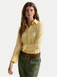 Polo Ralph Lauren Koszula 211924258008 Żółty Slim Fit. Żółte koszule Polo Ralph Lauren, xs, bez wzorów, z bawełny, bez kołnierzyka, bez ramiączek. Za 419.99 zł.