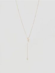 Naszyjnik z naturalnymi perłami - biały. Białe naszyjniki Reserved. Za 99.99 zł.