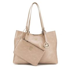Torebka Beverly Hills Polo Club. Brązowe torebki klasyczne Beverly Hills Polo Club, bez wzorów, bez dodatków. Za 229.99 zł.