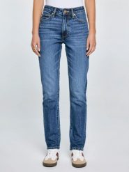 Jeansy damskie proste granatowe Charlotte 570. Niebieskie jeansy Big Star, na co dzień, l, bez wzorów, z denimu, z podwyższonym stanem. Za 329.99 zł.
