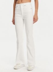 Calvin Klein Jeans Jeansy J20J225511 Biały Bootcut Fit. Białe jeansy Calvin Klein Jeans, bez wzorów. Za 279.99 zł.