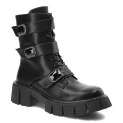 Czarne Botki S.Barski Modne Buty Damskie. Czarne botki S.BARSKI, bez wzorów, z materiału, bez obcasa, na obcasie, bez zapięcia. Za 279.00 zł.
