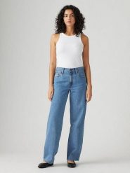 Levi's Dżinsy - Baggy fit - w kolorze niebieskim rozmiar: W28/L32. Niebieskie jeansy Levi's®, l, z aplikacjami, z podwyższonym stanem. Za 219.95 zł.