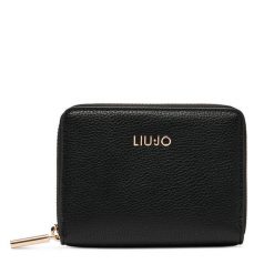 Portfel Liu Jo. Czarne portfele Liu Jo, bez wzorów. Za 249.99 zł.
