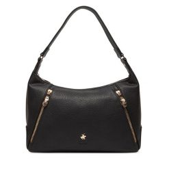 Torebka Beverly Hills Polo Club. Czarne torebki klasyczne Beverly Hills Polo Club, bez wzorów, bez dodatków. Za 229.99 zł.