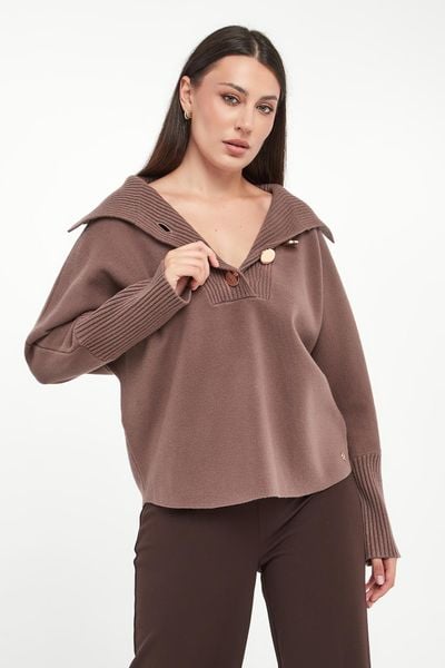 Sweter damski z kołnierzem JOSEPH RIBKOFF. Swetry Joseph Ribkoff, s, bez wzorów, bez ramiączek. Za 989.00 zł.