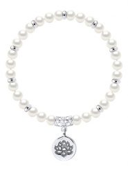 Pearline Bransoletka z perłami z zawieszką rozmiar: onesize. Białe bransoletki Pearline, z perłą, srebrne. Za 262.29 zł.