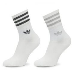 Skarpety długie adidas. Białe skarpety Adidas, bez wzorów. Za 59.99 zł.