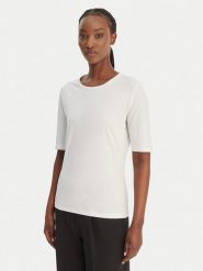 BOSS T-Shirt Evyta 50561508 Biały Slim Fit. Białe t-shirty Boss, m, bez wzorów, z bawełny, bez kołnierzyka, bez ramiączek. Za 379.99 zł.