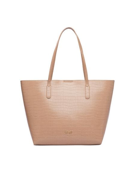 Nine West Torebka CEO-GENTLE GLAM-LDA9920 Beżowy. Brązowe shopper Nine West, bez wzorów, ze skóry, bez dodatków. Za 279.99 zł.
