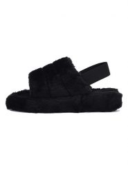 ISLAND BOOT Kapcie "Poppy" w kolorze czarnym rozmiar: 38. Czarne obuwie domowe Island Boot, bez wzorów, z otwartym noskiem, bez zapięcia. Za 101.23 zł.