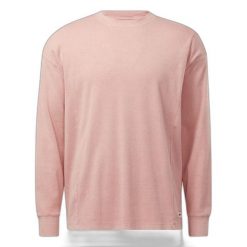 Bluza z naturalnego barwnika Reebok Classics. Czerwone bluzy Reebok, m, bez wzorów, z bawełny, bez kaptura. Za 159.99 zł.