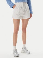Tommy Jeans Szorty materiałowe Claire DW0DW21643 Écru Regular Fit. Szorty Tommy Jeans, bez wzorów, z bawełny. Za 189.99 zł.